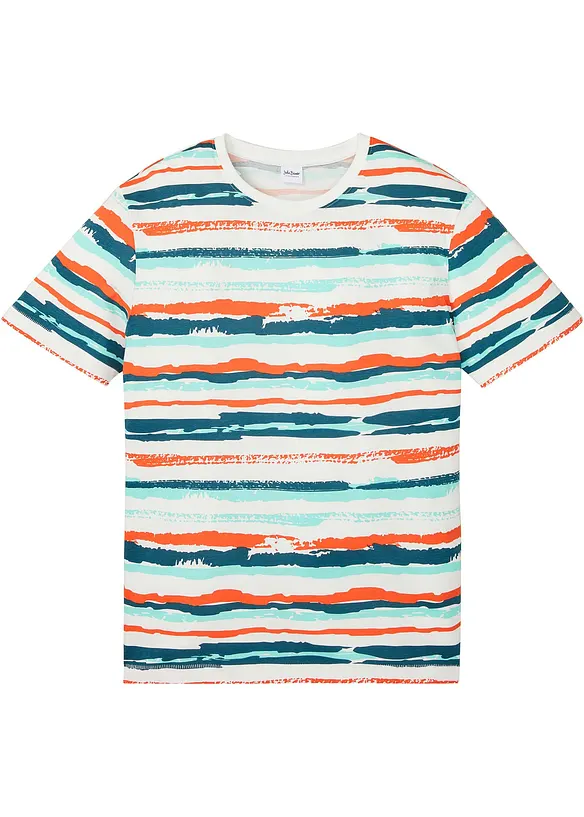 T-Shirt aus Bio-Baumwolle in bunt von vorne - bonprix