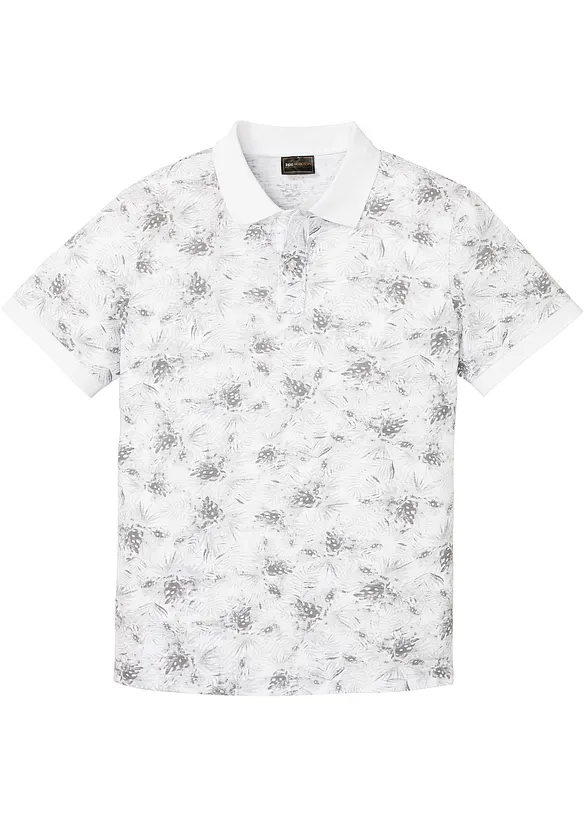 Poloshirt in weiß von vorne - bonprix