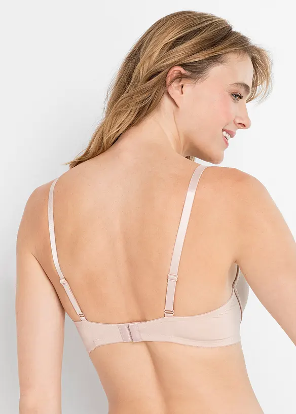 Schalen-BH mit Bügel in beige von hinten (im Anschnitt) - bonprix