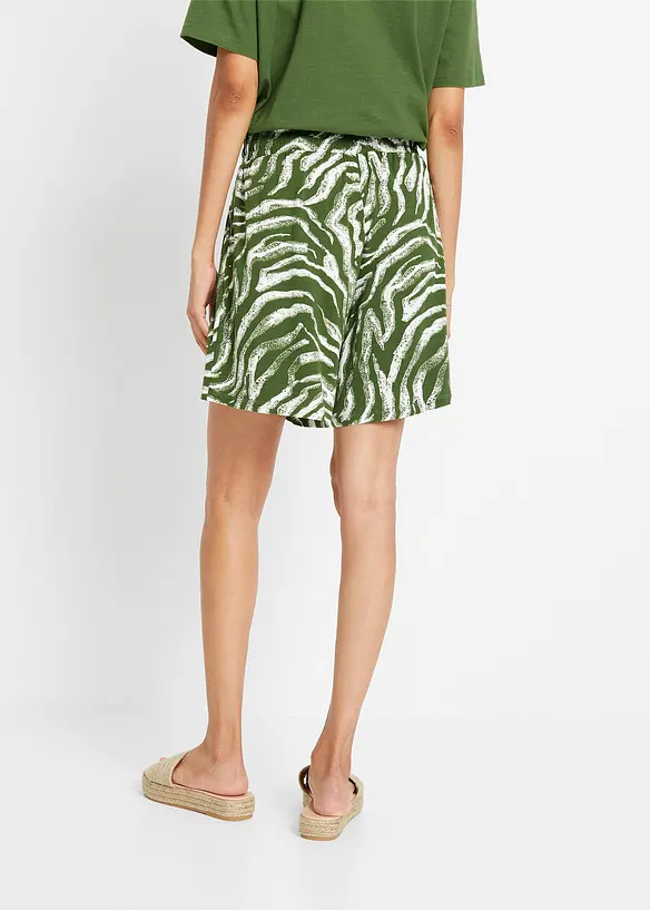 Jersey-Shorts aus softem Viskose-Mix in grün von hinten - bonprix Jersey-Shorts aus softem Viskose-Mix in grün von hinten - bonprix