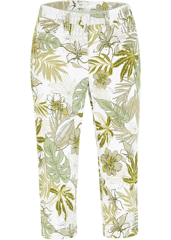 Capri-Hose in grün von vorne - bonprix Capri-Hose in grün von vorne - bonprix