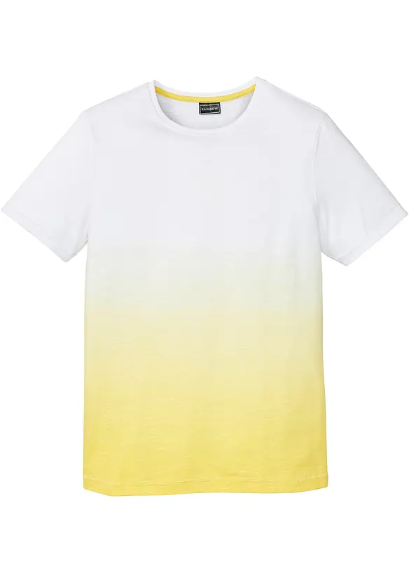 T-Shirt, Slim Fit in weiß von vorne - bonprix