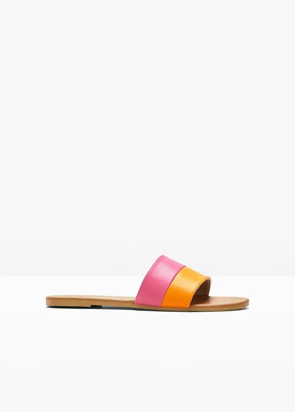 Pantoletten in orange von vorne - bonprix