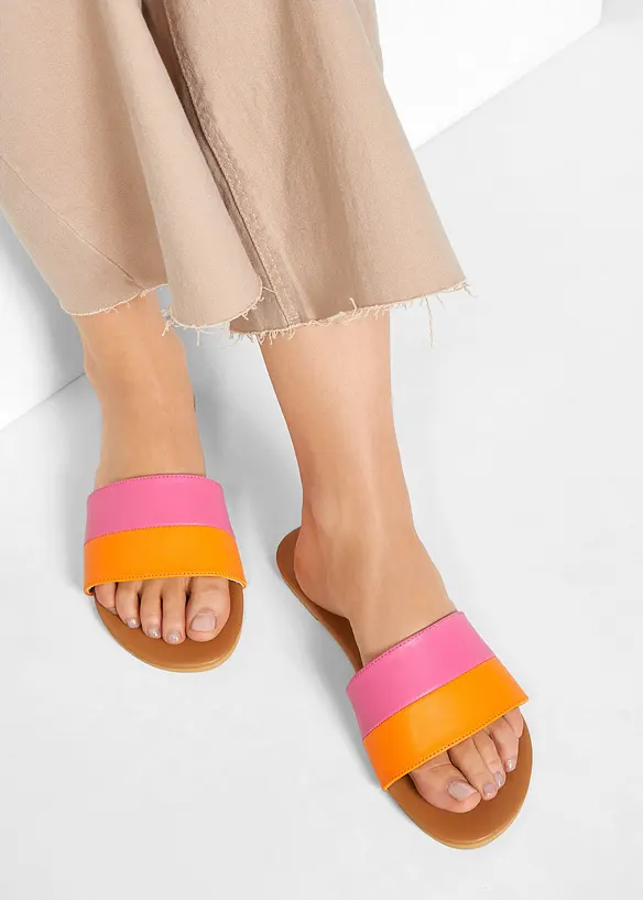Pantoletten in orange - bonprix