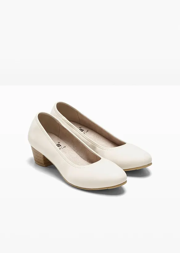 Jana Komfort-Pumps in bequemer Weite in beige - Jana