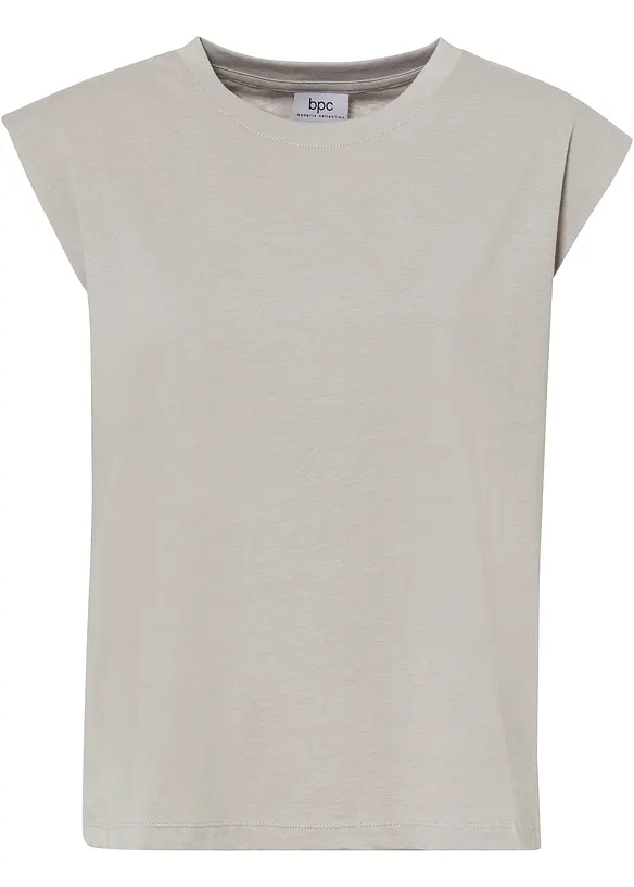 Oversize-Shirt aus reiner Bio-Baumwolle in grau von vorne - bonprix Oversize-Shirt aus reiner Bio-Baumwolle in grau von vorne - bonprix