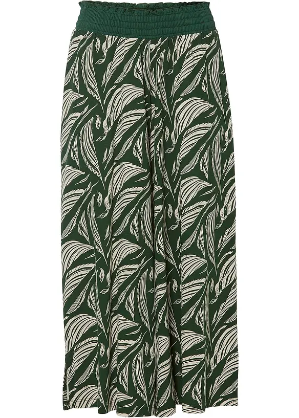 Jersey-Hose aus Baumwoll-Viskose Mix in grün von vorne - bonprix Jersey-Hose aus Baumwoll-Viskose Mix in grün von vorne - bonprix