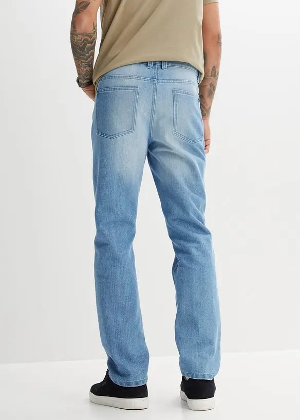 Classic-Fit-Jeans, Straight in blau von hinten - bonprix