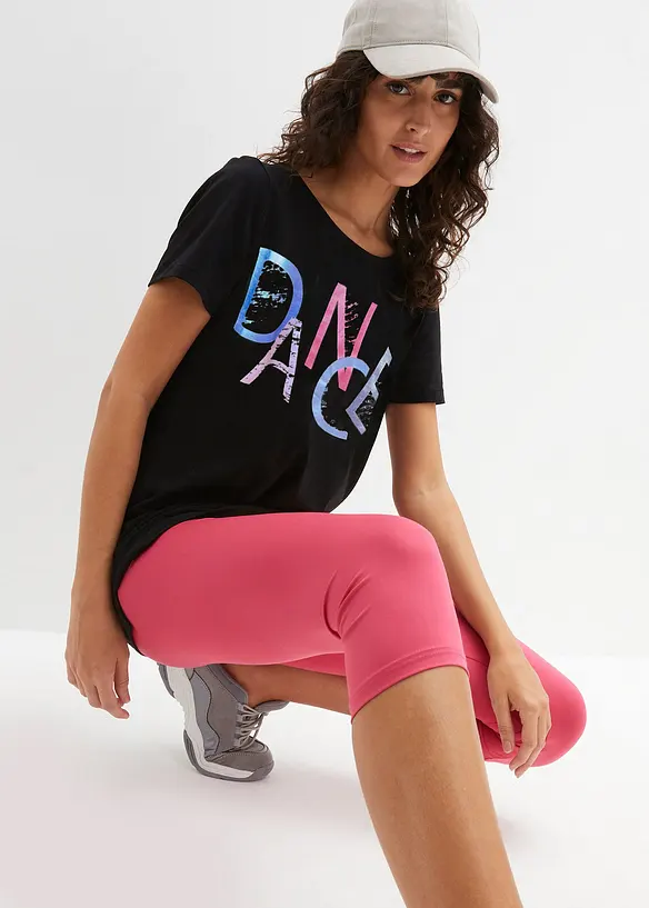 T-Shirt mit Retro-Print in schwarz von vorne (im Anschnitt) - bonprix