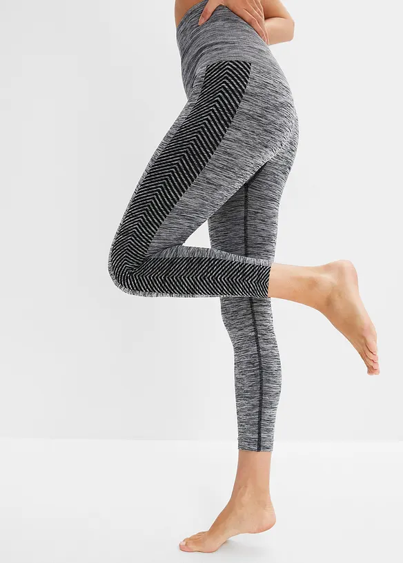 Shape Seamless Leggings mit Bauchweg-Effekt mit starker Formkraft in grau (Detailaufnahme) - bonprix