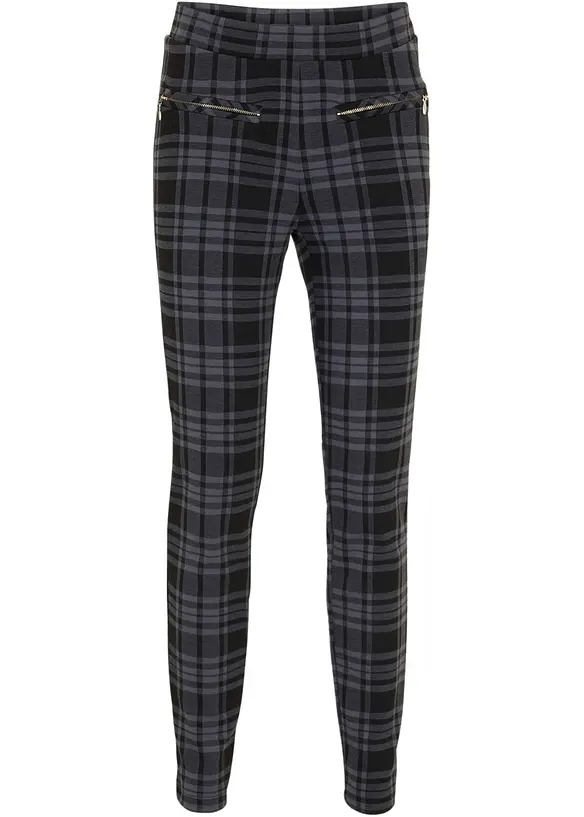 Jersey-Hose in schwarz von vorne - bonprix