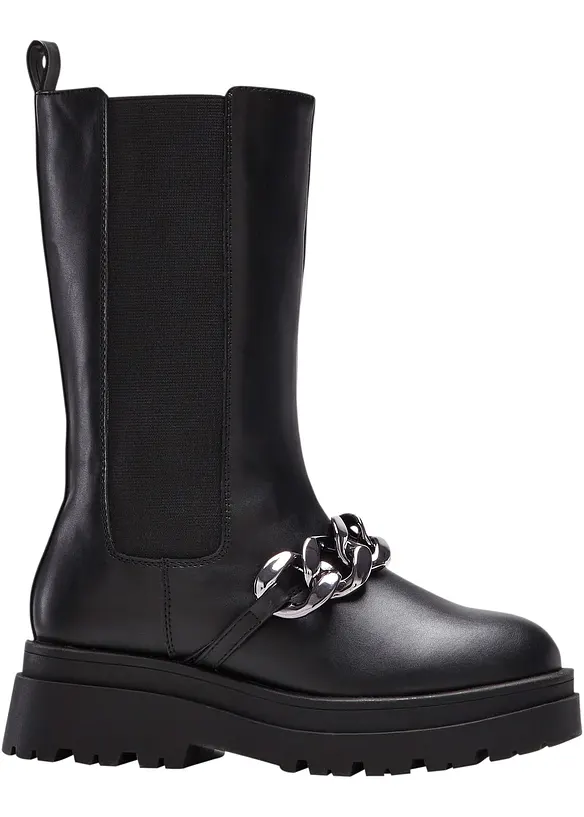 engschaftstiefel damen schwarz