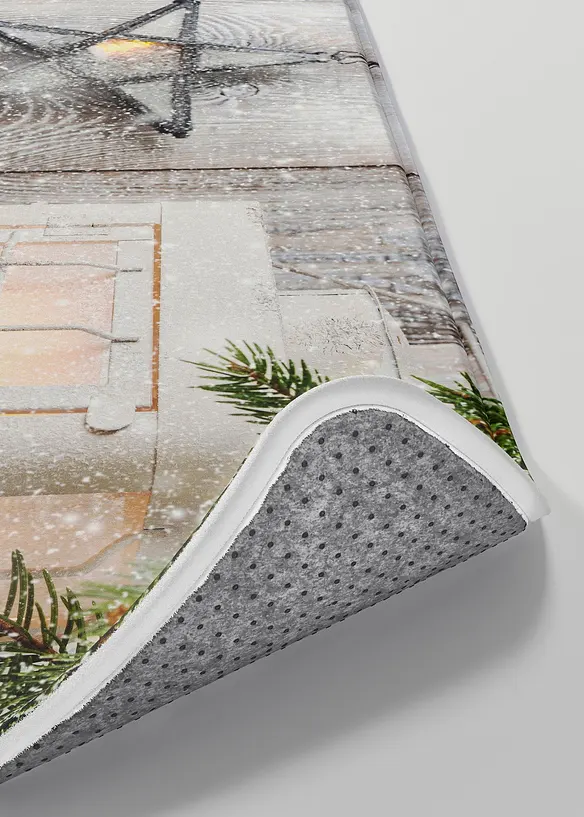 Badematte mit Memory Schaum in grau Detailaufnahme vom Material - bonprix