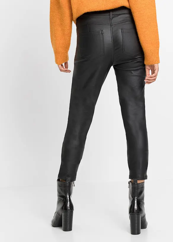 Stretch-Hose aus Viskose-Mix in schwarz von hinten - bonprix
