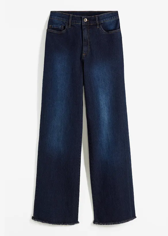 Marlene-Jeans in blau von vorne - RAINBOW