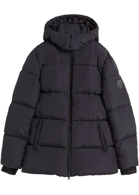Wasserabweisende Funktions-Jacke in schwarz von vorne - bonprix
