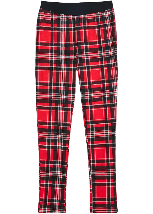 Thermo-Leggings mit Bequembund in rot von vorne - bonprix