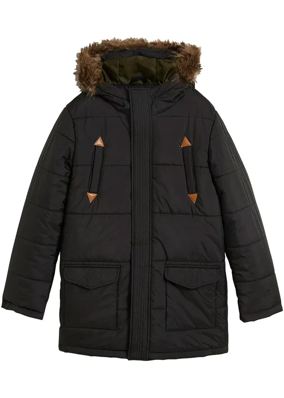 bpc bonprix collection Jungen Funktions-Winterjacke mit Kapuze