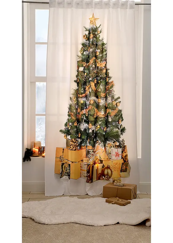 LED Vorhang mit Weihnachtsbaum Druck (1er Pack) in weiß - bonprix LED Vorhang mit Weihnachtsbaum Druck (1er Pack) in weiß - bonprix