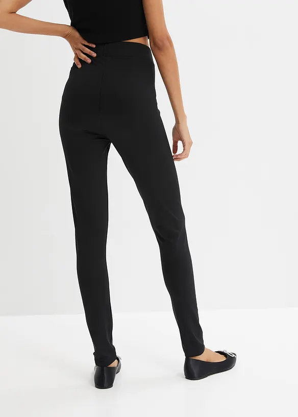 Highwaist Thermo-Leggings mit breitem Bequembund in schwarz von hinten - bonprix Highwaist Thermo-Leggings mit breitem Bequembund in schwarz von hinten - bonprix