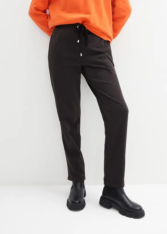 Thermo-Schlupfhose mit Bequembund in schwarz von vorne - bonprix Thermo-Schlupfhose mit Bequembund in schwarz von vorne - bonprix
