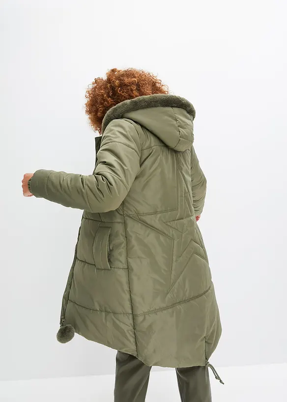 Parka in grün von hinten (im Anschnitt) - bonprix
