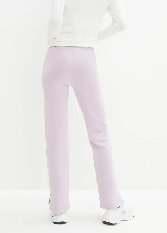 Jersey-Hose aus Baumwolle mit Stretch (2er Pack) in schwarz von hinten - bonprix