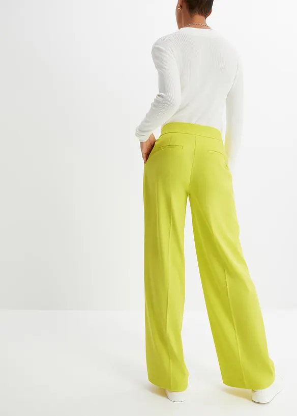 Marlenehose in grün von hinten - bonprix