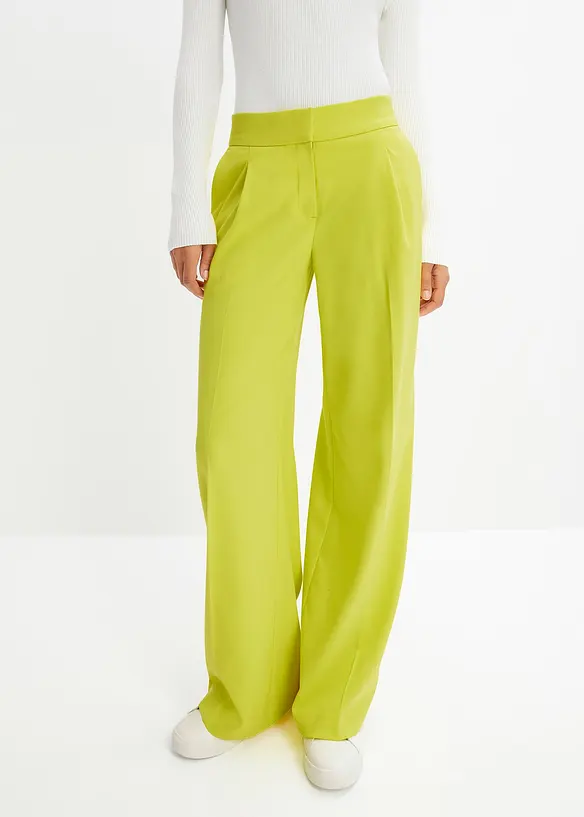 Marlenehose in grün von vorne - bonprix