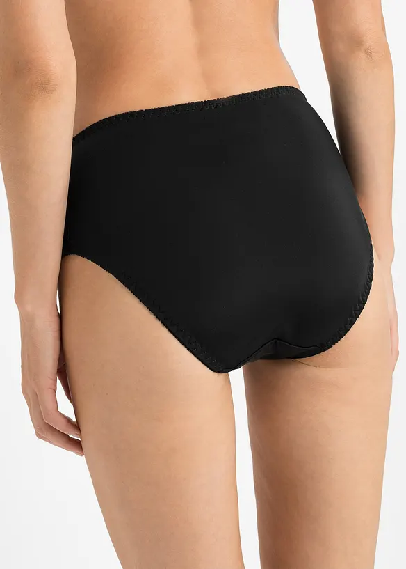 Maxislip mit Spitze (2er Pack) in beige von hinten - bonprix