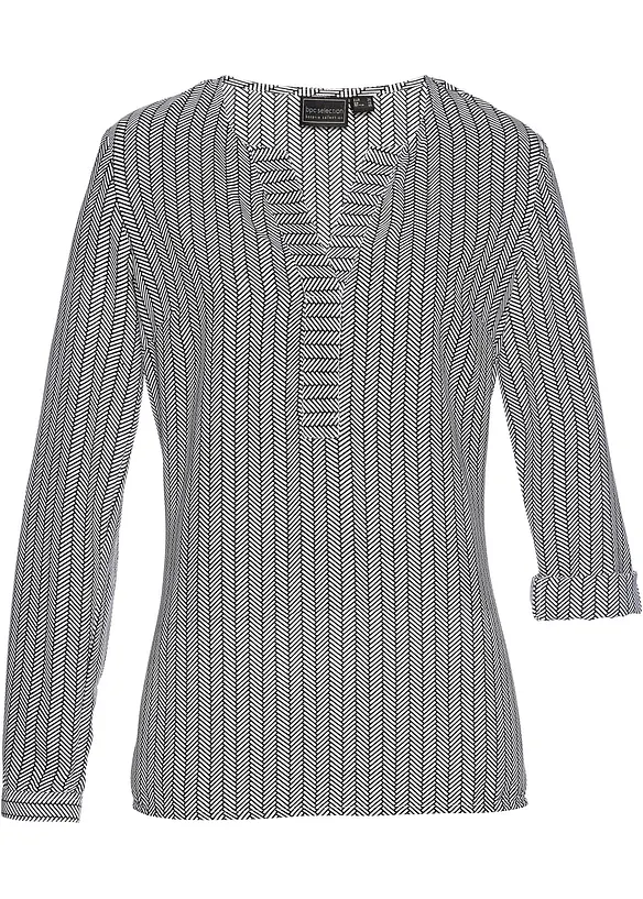 Tunika in schwarz von vorne - bonprix