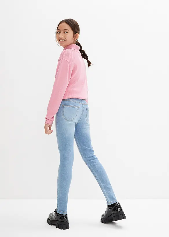 Jeggings  Mid Waist (2er Pack) in blau von hinten - bonprix