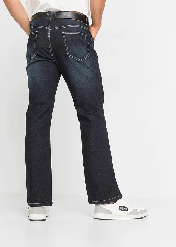 Regular-Fit-Jeans, Bootcut in blau von hinten - bonprix