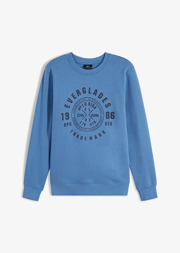 leichtes Sweatshirt in blau von vorne - bpc bonprix collection
