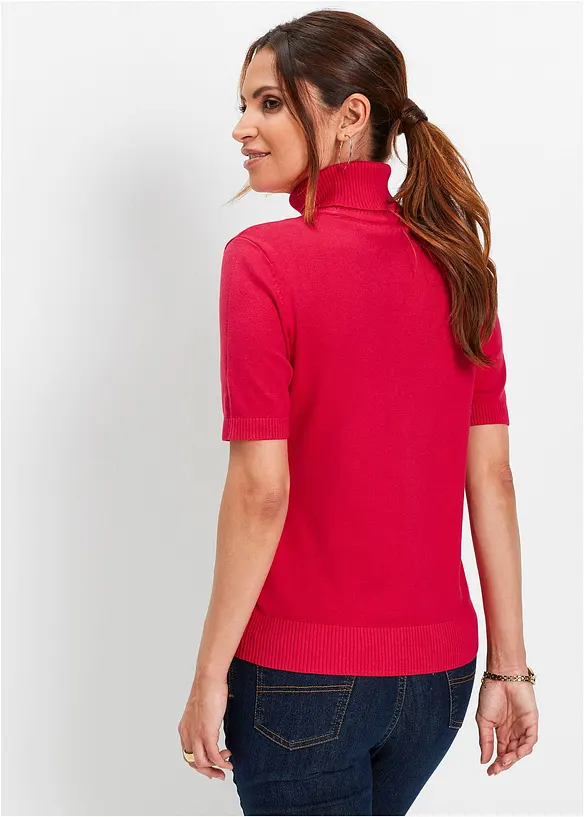 Pullover in rot von hinten (im Anschnitt) - bonprix