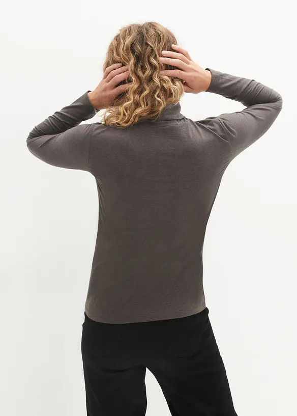Langarmshirt (2er Pack) in schwarz von hinten (im Anschnitt) - bonprix Langarmshirt (2er Pack) in schwarz von hinten (im Anschnitt) - bonprix
