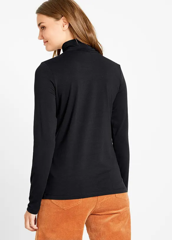 Langarmshirt (2er Pack) in schwarz von hinten (im Anschnitt) - bonprix Langarmshirt (2er Pack) in schwarz von hinten (im Anschnitt) - bonprix