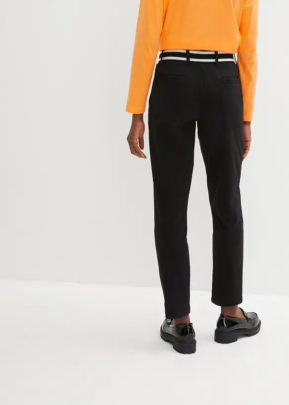 Hose aus reiner Bio-Baumwolle in schwarz von hinten - bonprix Hose aus reiner Bio-Baumwolle in schwarz von hinten - bonprix