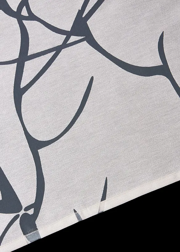 Ausbrenner Scheibengardine in weiß Detailaufnahme vom Material - bonprix