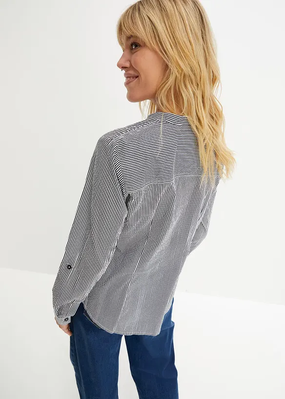 Tunika in blau von hinten (im Anschnitt) - bonprix