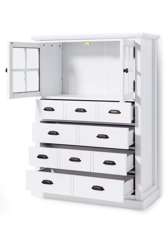 Apothekerschrank in weiß geöffnet - bonprix