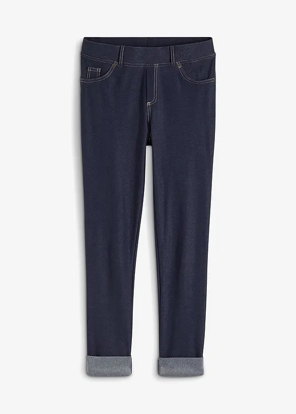 Leggings in Jeansoptik in blau von vorne - bonprix Leggings in Jeansoptik in blau von vorne - bonprix