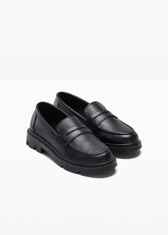 Chunky Loafer mit leichter Sohle in schwarz - bonprix