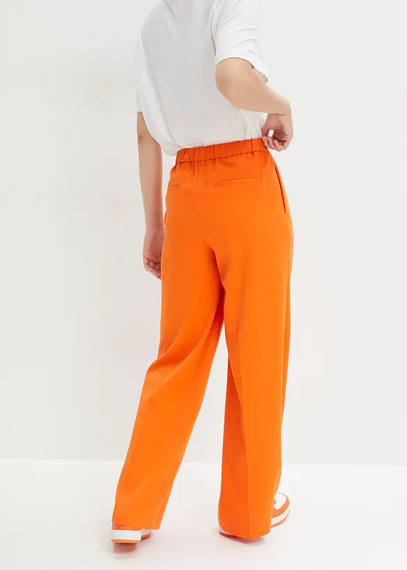Bundfaltenhose mit Bequembund in orange von hinten - bonprix Bundfaltenhose mit Bequembund in orange von hinten - bonprix