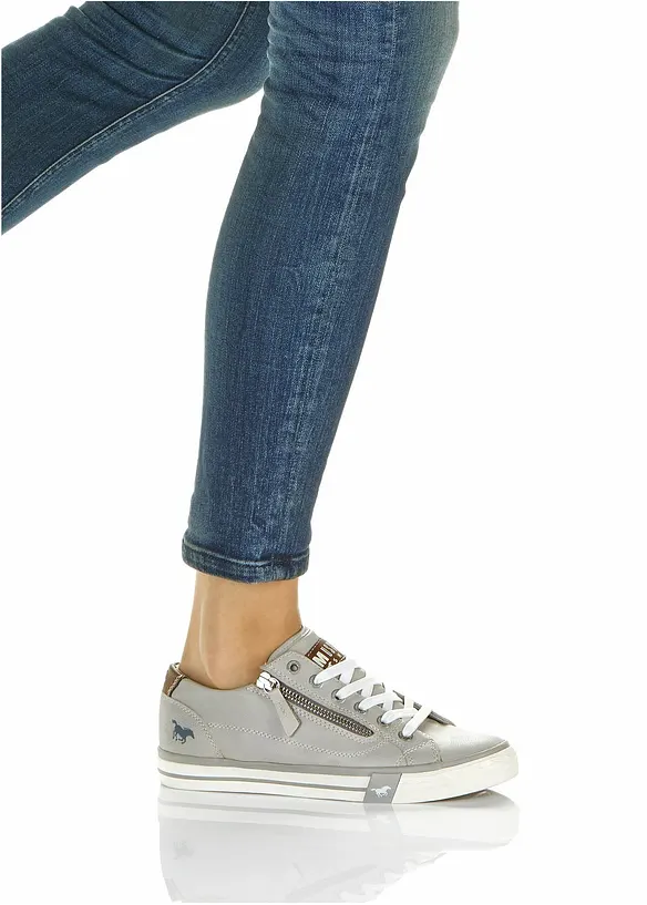 Mustang Sneaker mit Reißverschluss in grau - Mustang