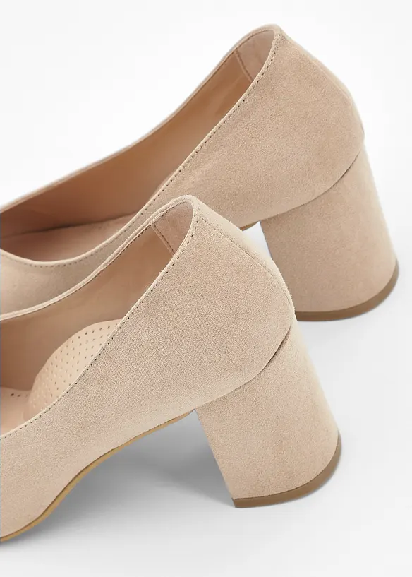 Komfort Pumps in beige (Detailaufnahme) - bonprix