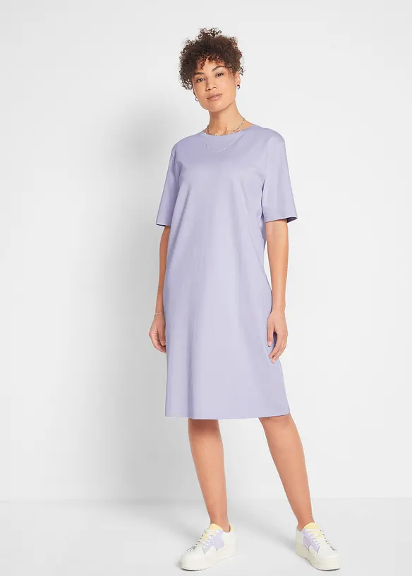 Shirtkleid (2er-Pack) in lila von vorne (Totalaufnahme) - bonprix Shirtkleid (2er-Pack) in lila von vorne (Totalaufnahme) - bonprix