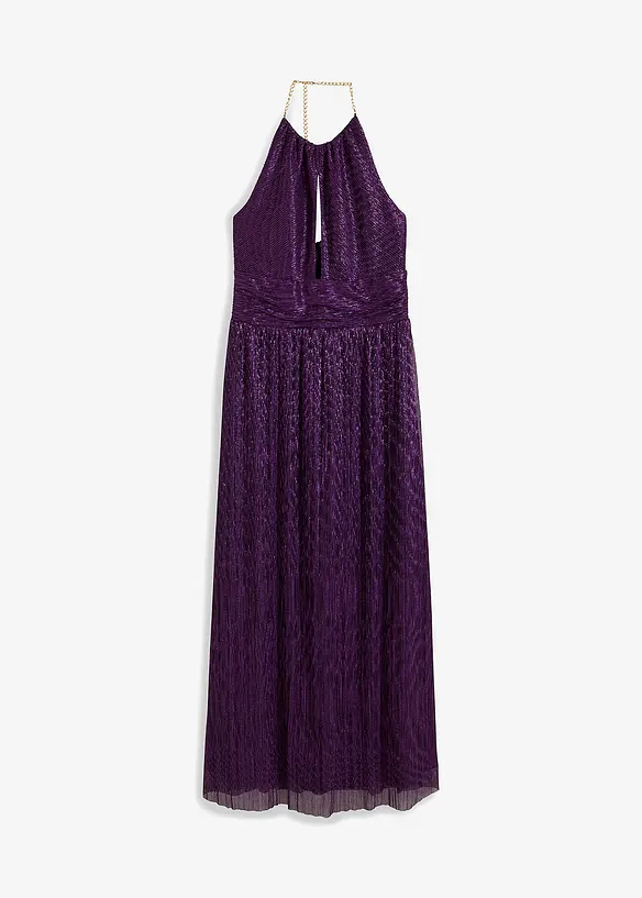 Abendkleid in lila von vorne - BODYFLIRT boutique