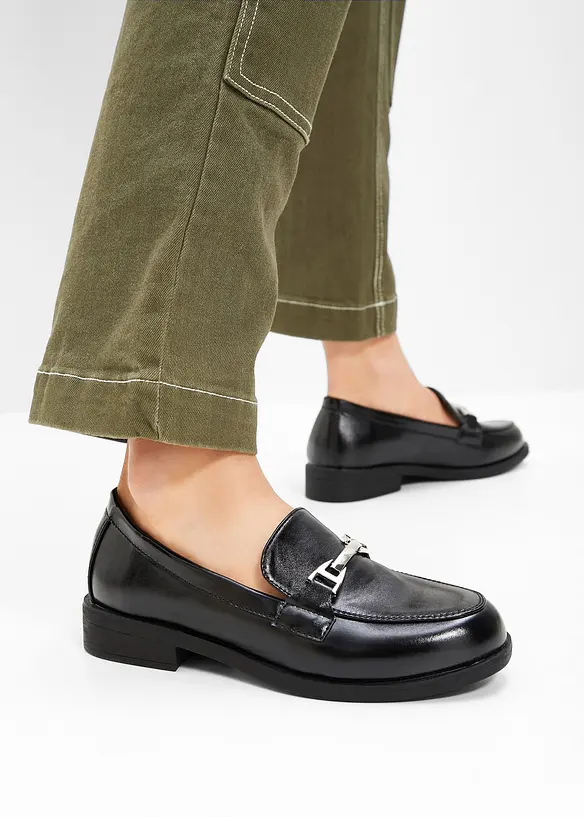 Loafer mit Schnalle in schwarz - bonprix