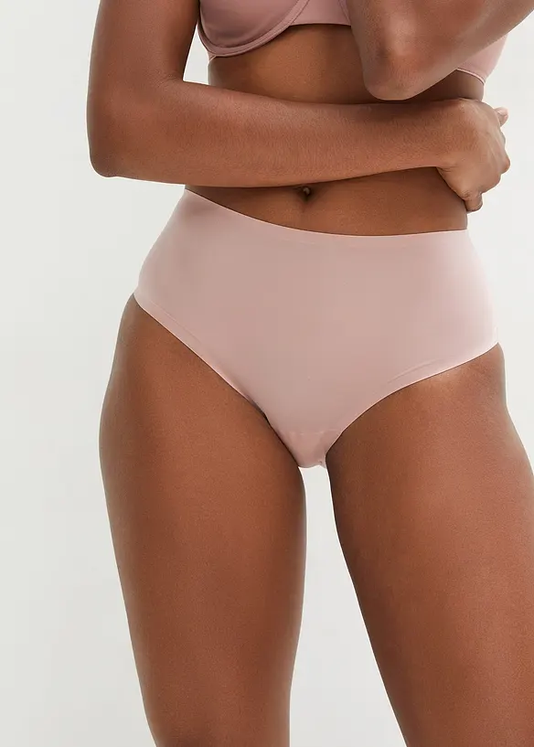 Feel Comfort Nahtlose Panty (3er Pack) in rosa von vorne - bonprix